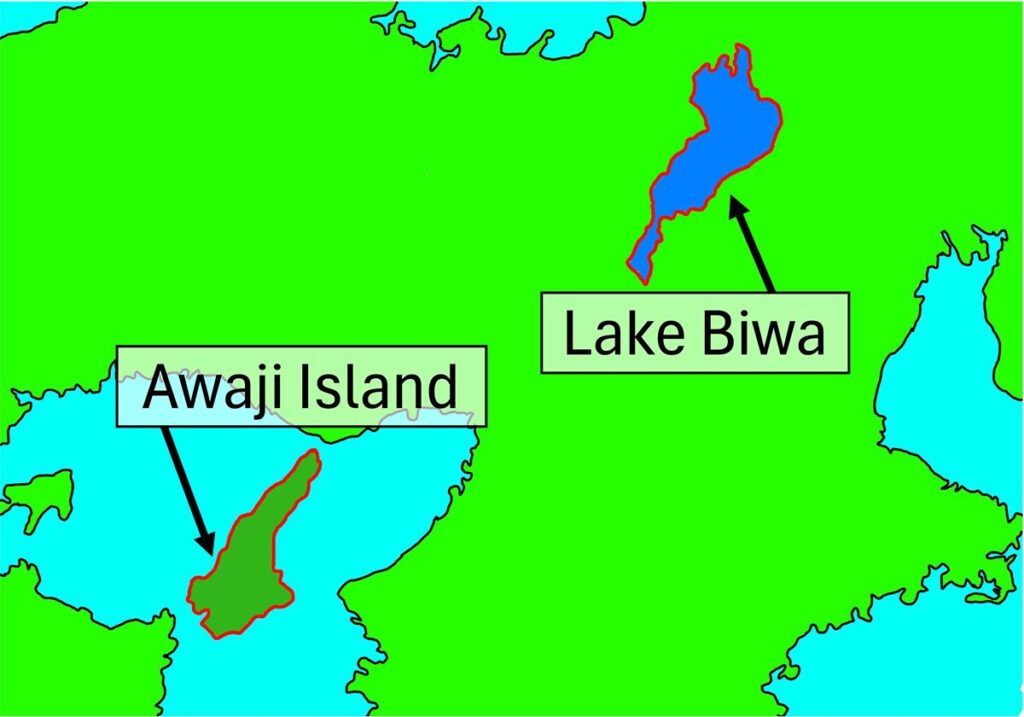 【The shapes are similar】 Explaining the interesting urban legends of Awaji Island and Lake Biwa