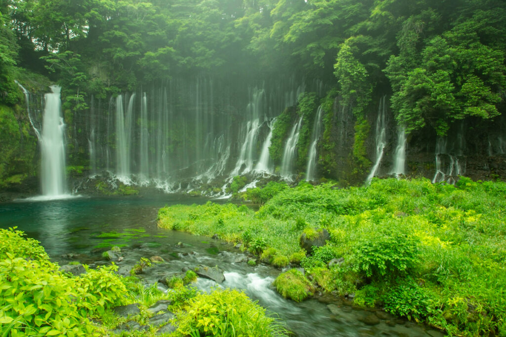 【Shiraito Falls】A famous waterfall that Shizuoka Prefecture takes pride in! Delicate and beautiful like silk