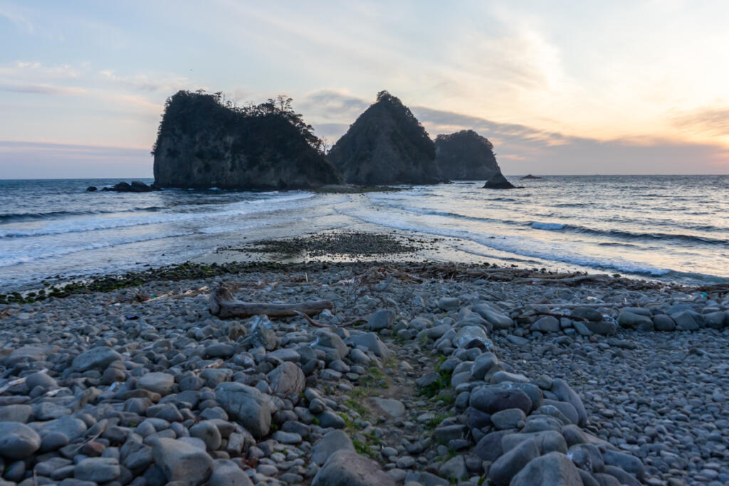 堂ヶ島トンボロ】運が良ければ島へ渡れる