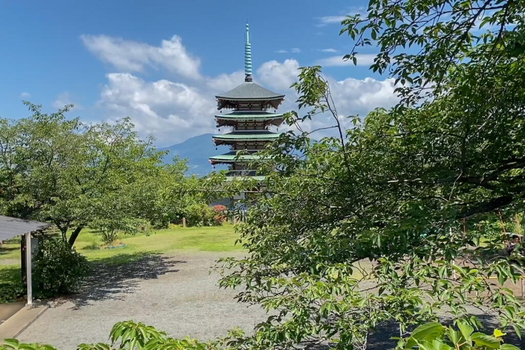 What kind of existence is a five-storied pagoda?